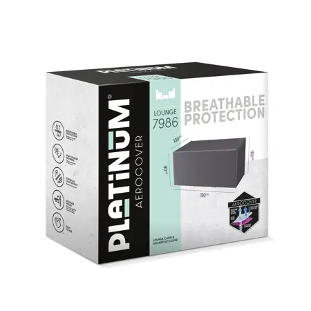 Platinum AeroCover Loungestoel en hockerset hoes 190x100xH105/90cm - afbeelding 5