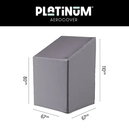 Platinum Aerocover Stapelbare-stoelhoes 67x67xH80/110cm - afbeelding 1