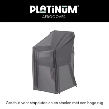 Platinum Aerocover Stapelbare-stoelhoes 67x67xH80/110cm - afbeelding 2
