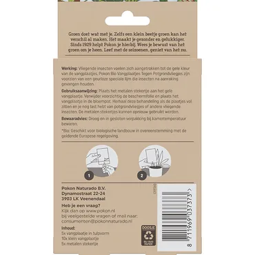 Pokon Bio Vangplaatjes Tegen Rouwvliegjes 15st