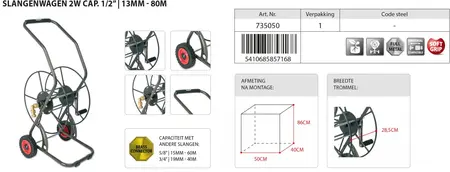 Polet Slangenwagen 2w cap. 1/2-80m. - afbeelding 4