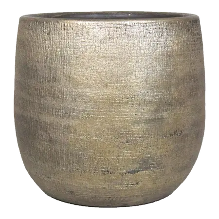 Pot mira d24h22cm industrieel goud