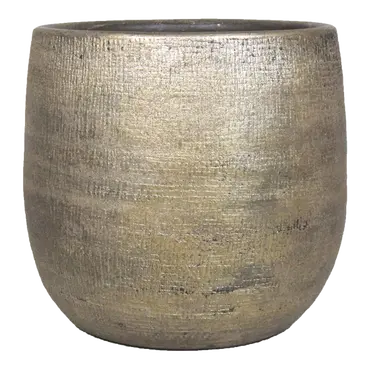 Pot mira d24h22cm industrieel goud