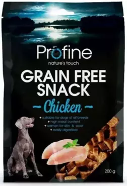 PROFINE GRAANVRIJE HONDENSNACK CHICKEN 200 GRAM
