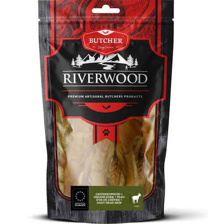Riverwood Hondensnack geit huid 150g
