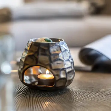 Scentchips Bol Gebeiteld Brons waxbrander geurbrander - afbeelding 2