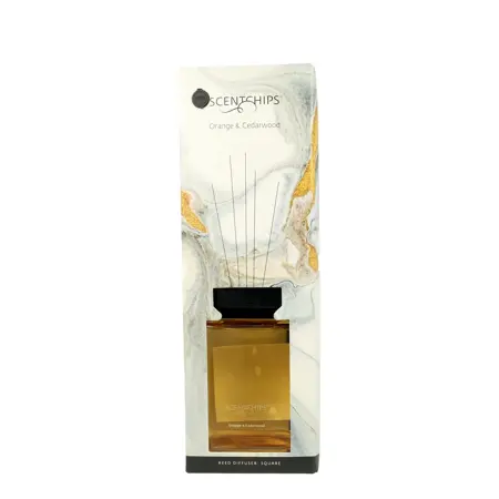 Scentchips Geurstokjes set Square Orange & Cedarwood - 1000ml - afbeelding 3