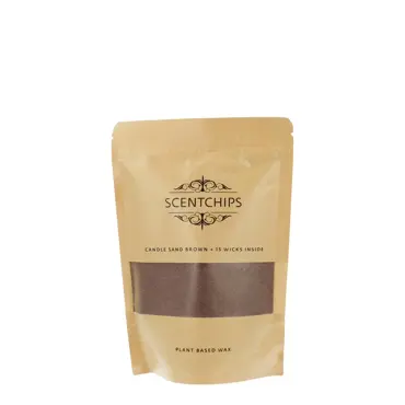 Scentchips kaarsenzand 250gr bruin