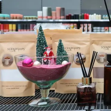 Scentchips kaarsenzand 250gr paars - afbeelding 8