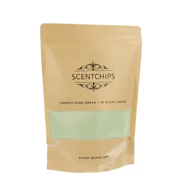 Scentchips kaarsenzand 500 gr groen - afbeelding 1