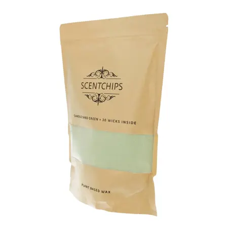 Scentchips kaarsenzand 500 gr groen - afbeelding 3