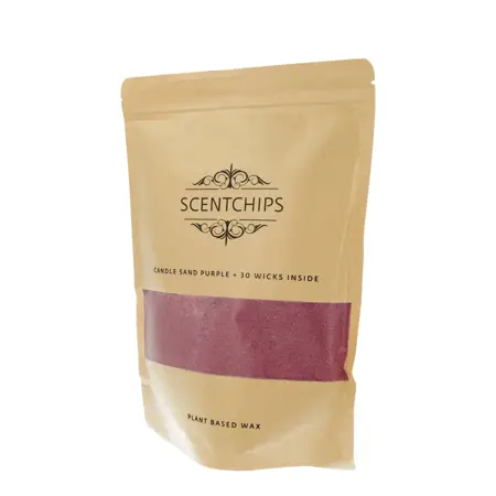 Scentchips kaarsenzand 500gr paars - afbeelding 3