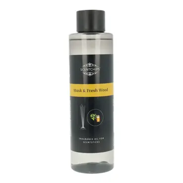 Scentchips Navulling geurstokjes Musk & Vers hout - 400ml