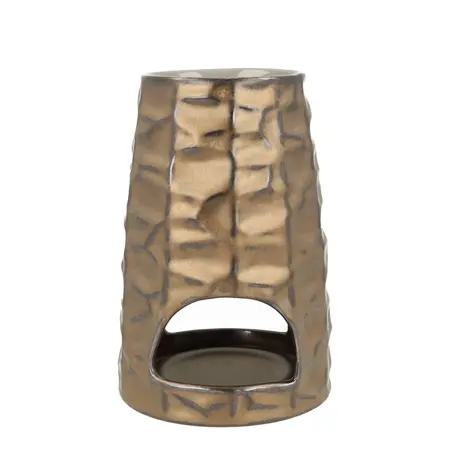 Scentchips Pion Gebeiteld Brons waxbrander geurbrander - afbeelding 1