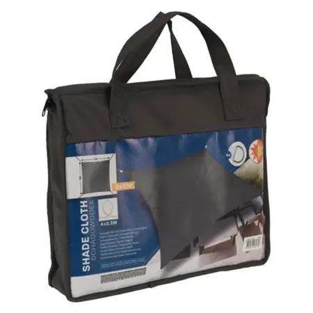 Schaduwdoek vierkant grijs 3x3m