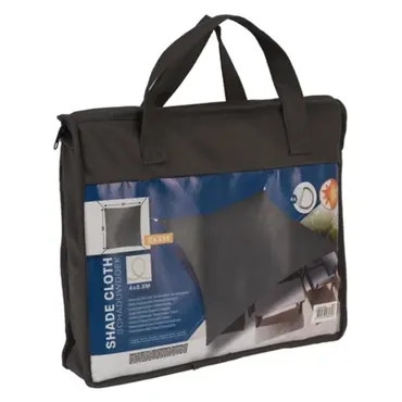 Schaduwdoek vierkant grijs 3x3m