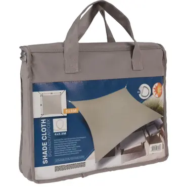 Schaduwdoek vierkant taupe 3x3m