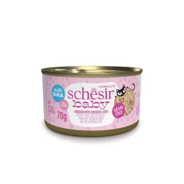 Schesir baby kip en lever bouillon 70g