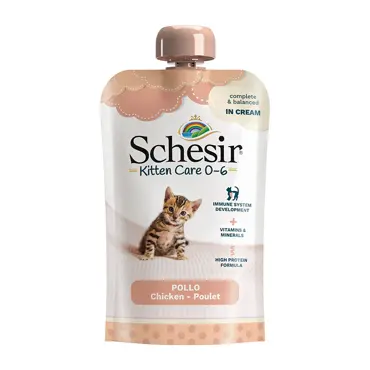 Schesir Kitten care 0-6 kip cream 150g