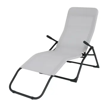 Siesta lounger licht grijs
