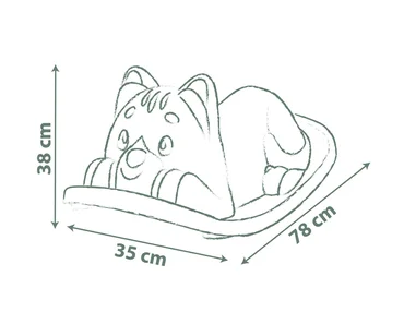 Smoby Kattenwip Rocker groen formaat