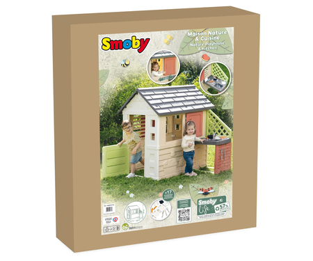 Smoby Speelhuis Nature met keuken verpakking