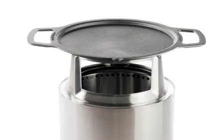 Solo Stove adapter + plancha voor Ranger uit rvs en gietijzer ø 36.1cm