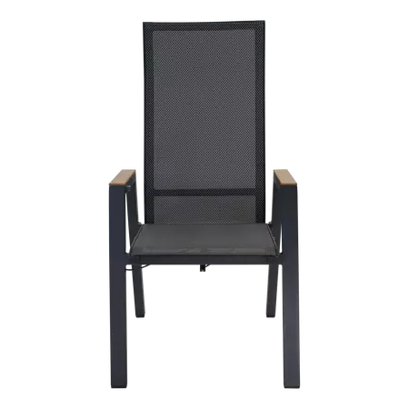 Standenstoel Amir teak negro voorzijde