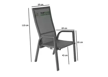 Standenstoel Mojito Negro maten