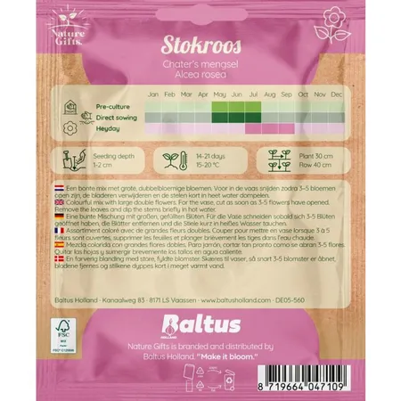 Stokroos chaters mengsel 50st - afbeelding 2