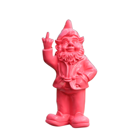 Stoobz kabouter f*ck you fuchsia 32cm - afbeelding 1