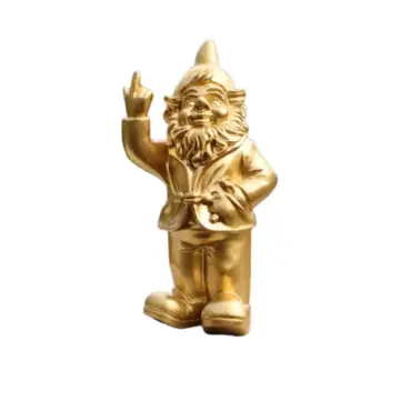 Stoobz kabouter f*ck you goud 20cm - afbeelding 1