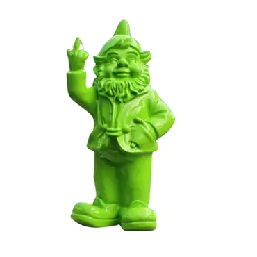 Stoobz kabouter f*ck you lime 32 cm - afbeelding 1