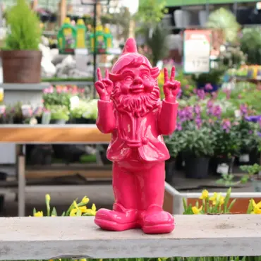 Stoobz kabouter peace fuchsia 31cm - afbeelding 2