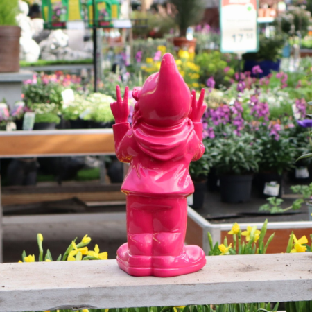 Stoobz kabouter peace fuchsia 31cm - afbeelding 3