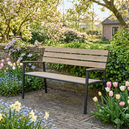 Tuinbank Arezzo metaal 120cm - afbeelding 2