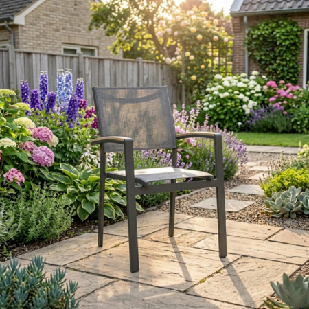 Tuinstoel Arezzo Textileen stapelbaar - afbeelding 2