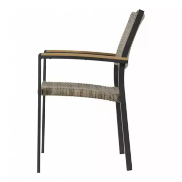 Tuinstoel Arrezzo Wicker zijaanzicht