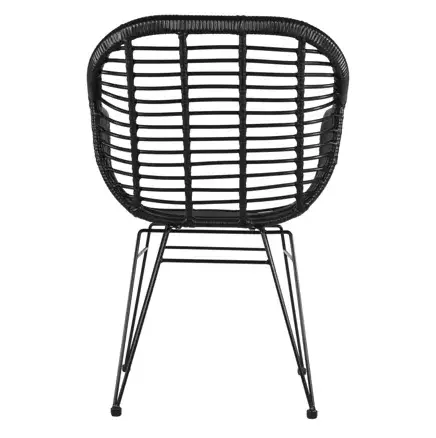 Tuinstoel Moda Zwart - Set 4 stuks