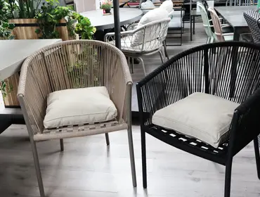 Unique Living Boxkussen Bliss outdoor 42x42x5cm sand - afbeelding 2