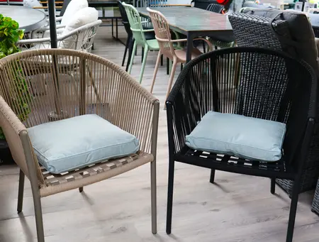 Unique Living Boxkussen Bliss outdoor 42x42x5cm tea green - afbeelding 2