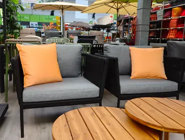 Unique Living Kussen Bliss outdoor 45x45cm orange - afbeelding 2