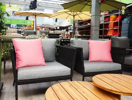 Unique Living Kussen Bliss outdoor 45x45cm pink - afbeelding 2