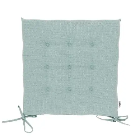 Unique Living Stoelkussen Bliss outdoor 40x40x3cm aqua blue - afbeelding 1
