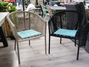 Unique Living Stoelkussen Bliss outdoor 40x40x3cm aqua blue - afbeelding 2