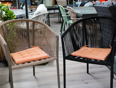 Unique Living Stoelkussen Bliss outdoor 40x40x3cm orange - afbeelding 2