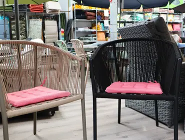 Unique Living Stoelkussen Bliss outdoor 40x40x3cm pink - afbeelding 2