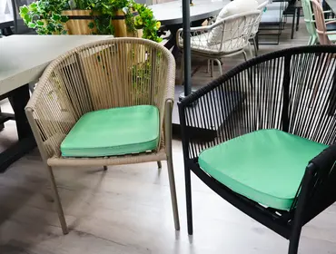 Unique Living Wicker tuinkussen Bliss outdoor 46x47x4cm forest green - afbeelding 2