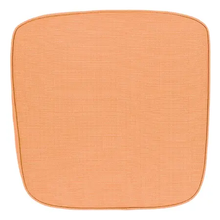 Unique Living Wicker tuinkussen Bliss outdoor 46x47x4cm orange - afbeelding 1