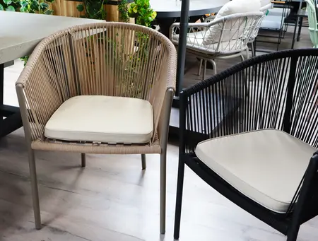 Unique Living Wicker tuinkussen Bliss outdoor 46x47x4cm sand - afbeelding 2